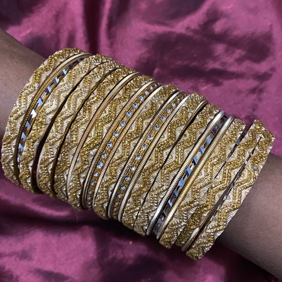 Gold Indian Bangles - Picture 2 of 7